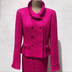 Rickie Freeman for Teri Jon Skirts - Vintage Magenta Skirt Suit Rickie Freeman for Teri Jon Skirts - Vintage Magenta Skirt Suit